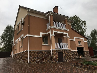 Наружная отделка дома в Слуцке
