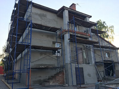 Отделка фасада частного дома в Слуцке