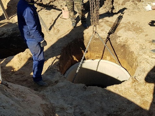 Переливной бетонный септик в Слуцке